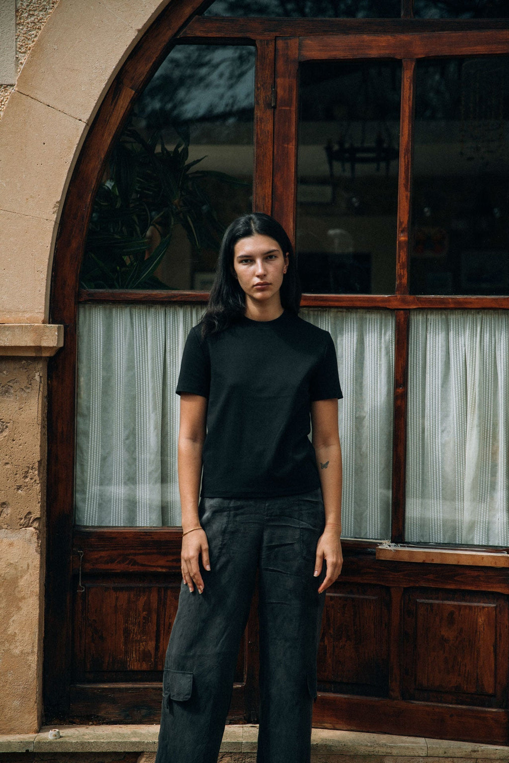 Vrddhi Brando Fitted T-Shirt, Black